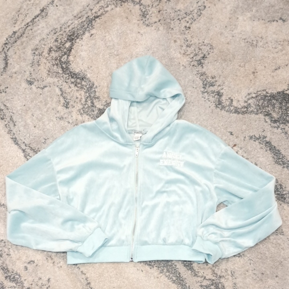 Rue21 Sky Blue Zip-Up Jacket